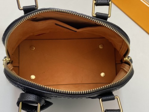 Louis Vuitton Womens Bags Handbags Luxury Brand Fashion NEO ALMA BB with Original Box M44829 Black Monogram Empreinte embossed supple grained cowhide leather and supple grained cowhide leather