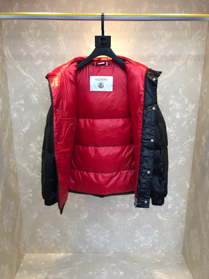 Moncler X Valentino Design Mens Womens Winter Windprood Down Jackets Keep Warm 90% White Duck Down