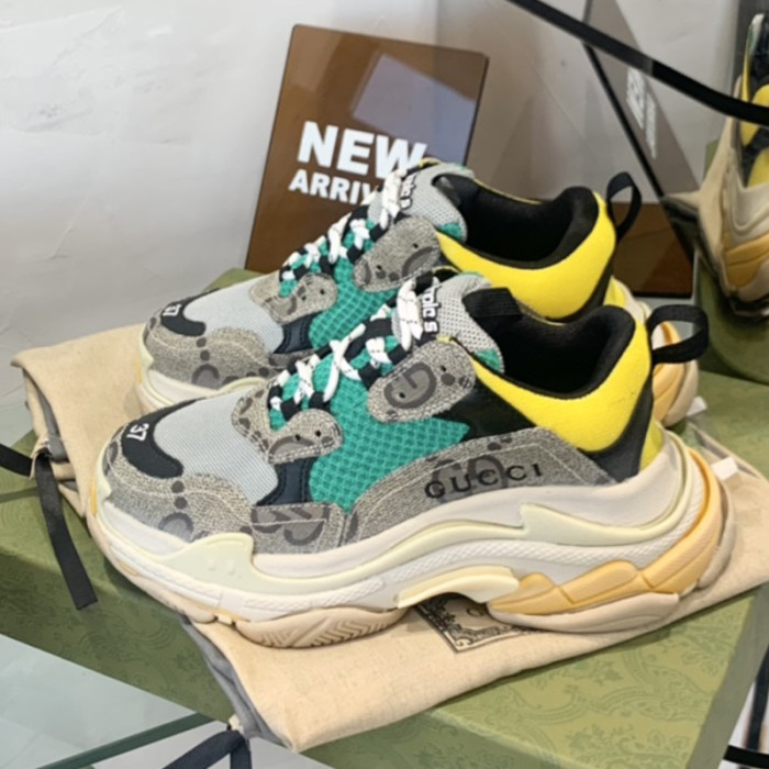 Gucci x Balenciage Triple S Sneakers Mens Shoes Sneakers Fashion Design Luxury Brand