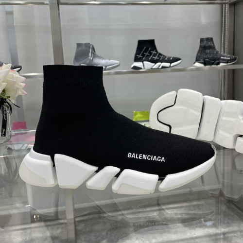 Balenciaga Men Shoes Sneakers Breathable Design Luxury Brand MEN'S SPEED 2.0 SNEAKER IN BLACK with Original Box Speed Sneakers