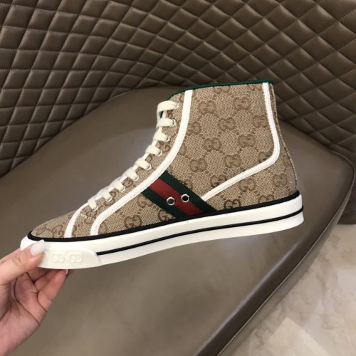 Gucci Mens Shoes Luxury Brand Men's Gucci Tennis 1977 High Top Sneaker ‎625807 HVK70 9765