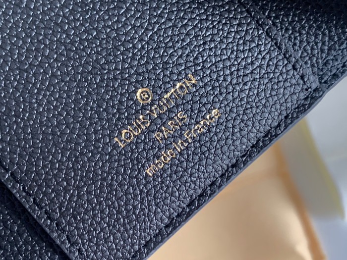 Louis Vuitton Mens Womens Wallets Purse Luxury Brand Designer VICTORINE WALLET M64060 Black Monogram Empreinte embossed supple grained cowhide leather with Original Box