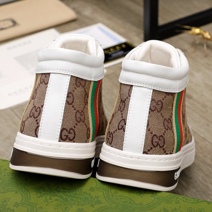 Gucci Mens Shoes Luxury Brand Men's Gucci Tennis Sneaker with Original Box