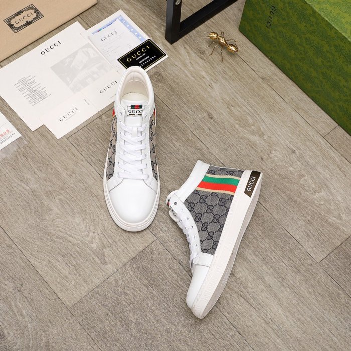 Gucci Mens Shoes Luxury Brand Men's Gucci Tennis Sneaker with Original Box