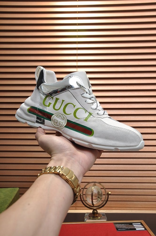 Gucci Mens Shoes Luxury Brand Men's Gucci Tennis Sneaker with Original Box