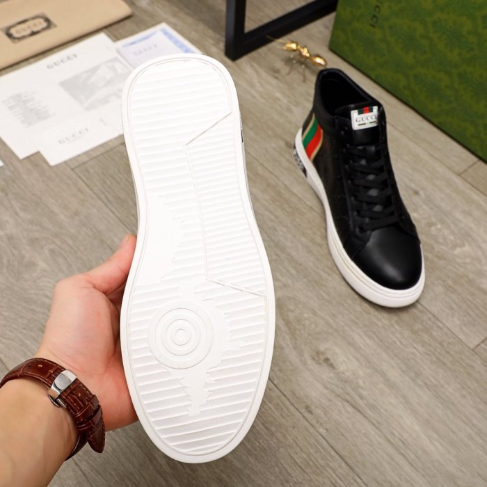Gucci Mens Shoes Luxury Brand Men's Gucci Tennis Sneaker with Original Box