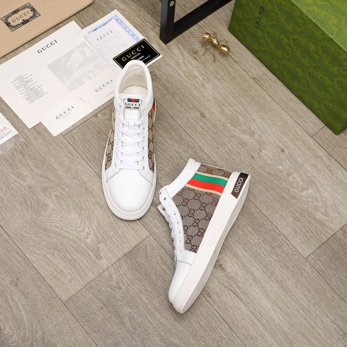 Gucci Mens Shoes Luxury Brand Men's Gucci Tennis Sneaker with Original Box