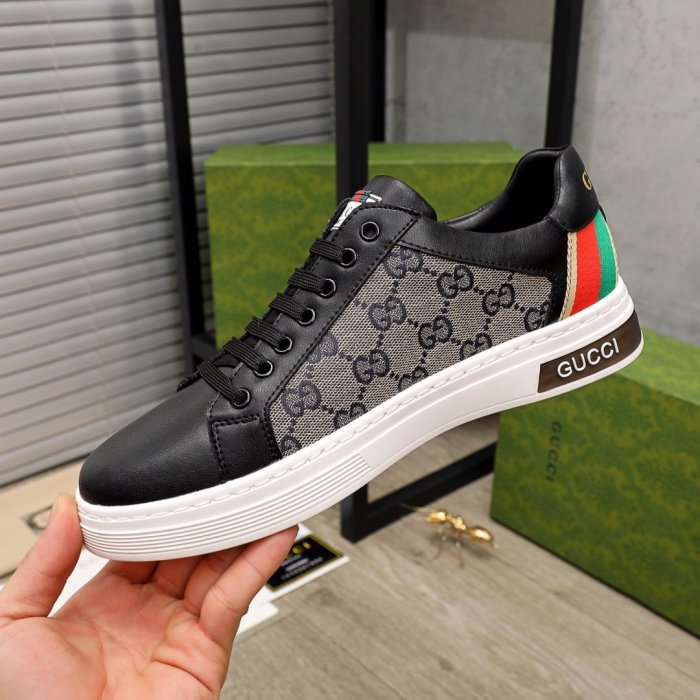 Gucci Mens Shoes Luxury Brand Men's Gucci Tennis Sneaker with Original Box
