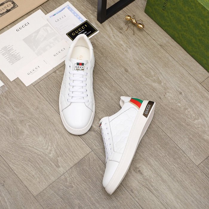 Gucci Mens Shoes Luxury Brand Men's Gucci Tennis Sneaker with Original Box
