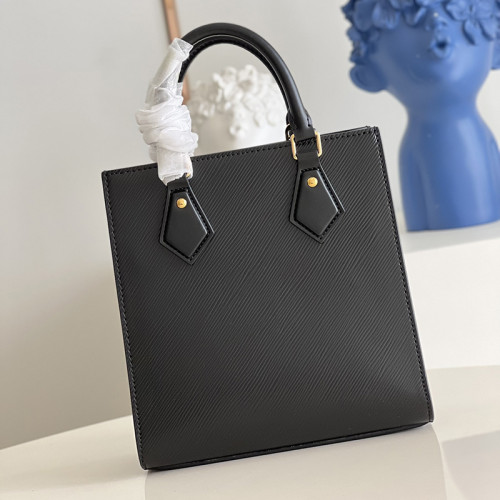 Louis Vuitton Womens Bag Shoulder Messenger Bags Luxury Brand Fashion SAC PLAT BB M58660 Black Epi grained cowhide leather with smooth calf leather on the gussets