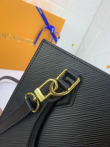 Louis Vuitton Womens Bag Shoulder Messenger Bags Luxury Brand Fashion SAC PLAT BB M58660 Black Epi grained cowhide leather with smooth calf leather on the gussets