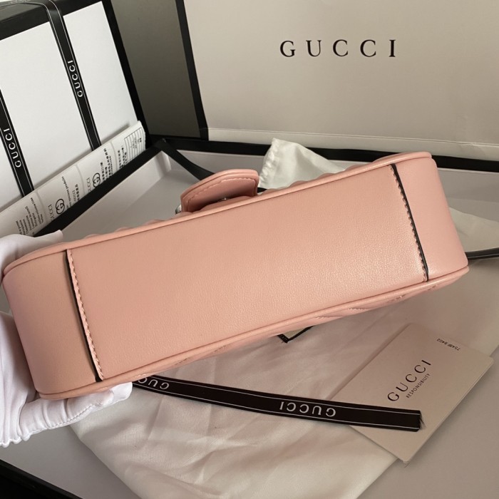 Gucci Womens Bags Shoulder Messenger Bag Luxury Brand Small GG Marmont bag with Original Box