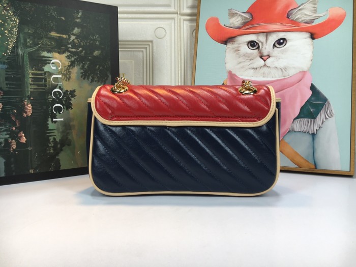 Gucci Womens Bags Shoulder Messenger Bag Luxury Brand Small GG Marmont bag with Original Box