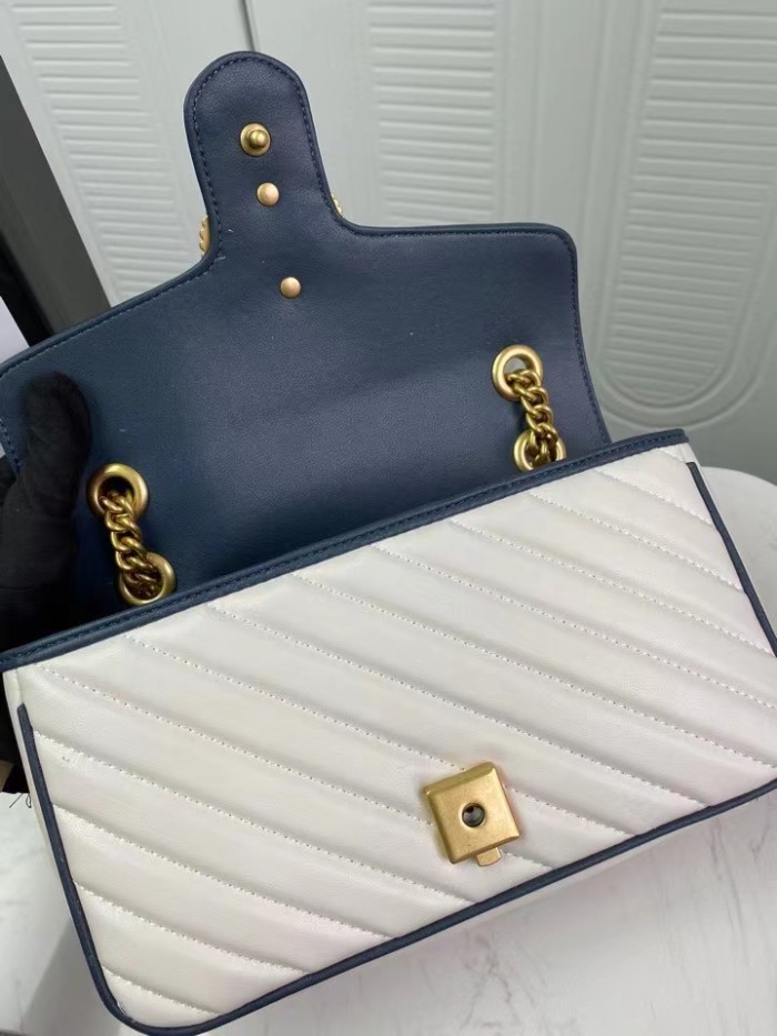 Gucci Womens Bags Shoulder Messenger Bag Luxury Brand Small GG Marmont bag with Original Box