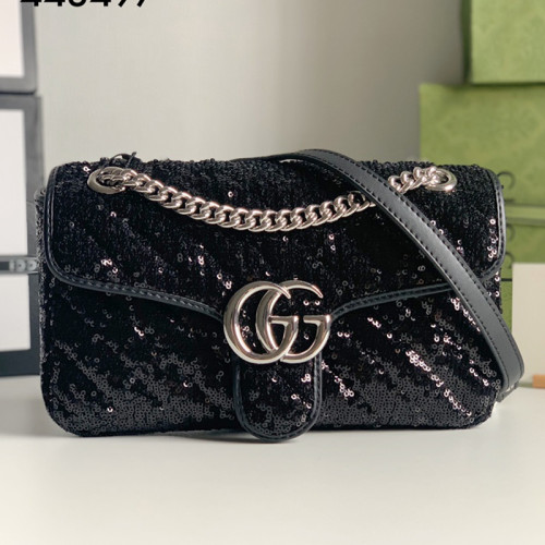 Gucci Womens Bags Shoulder Messenger Bag Luxury Brand Small GG Marmont bag with Original Box