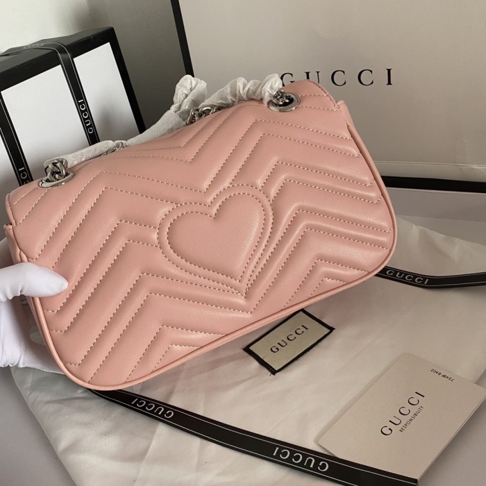 Gucci Womens Bags Shoulder Messenger Bag Luxury Brand Small GG Marmont bag with Original Box