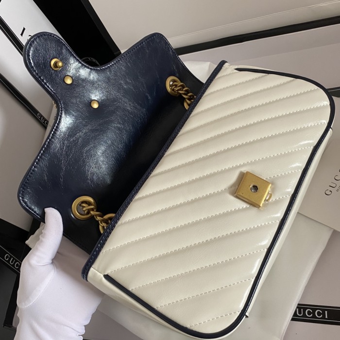 Gucci Womens Bags Shoulder Messenger Bag Luxury Brand Small GG Marmont bag with Original Box