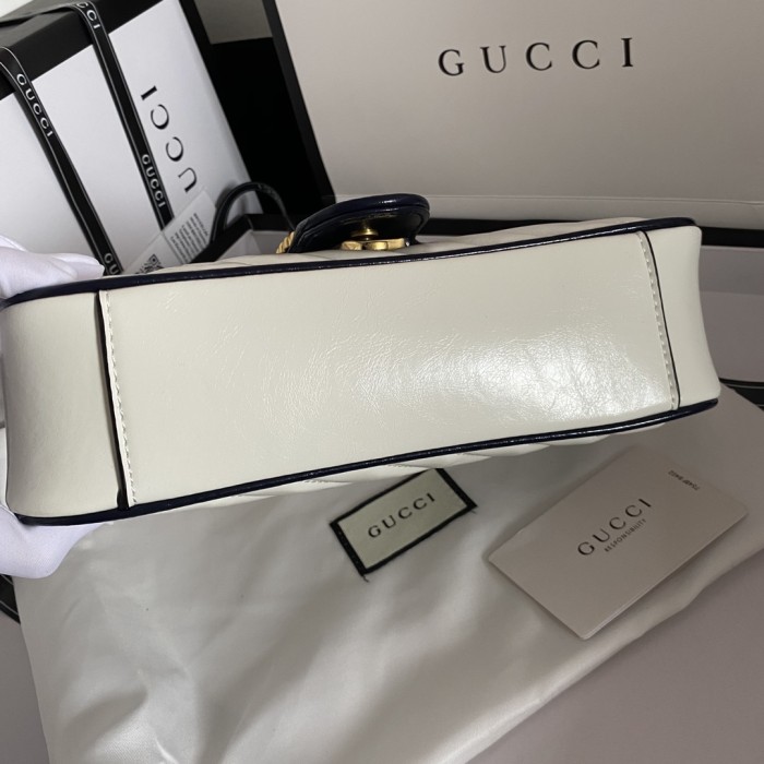 Gucci Womens Bags Shoulder Messenger Bag Luxury Brand Small GG Marmont bag with Original Box