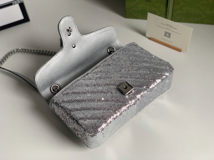 Gucci Womens Bags Shoulder Messenger Bag Luxury Brand Small GG Marmont bag with Original Box