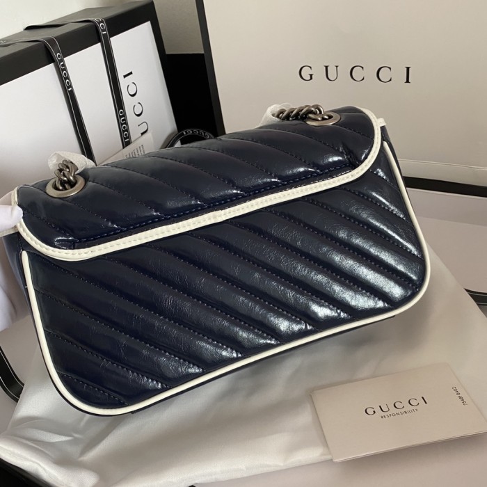 Gucci Womens Bags Shoulder Messenger Bag Luxury Brand Small GG Marmont bag with Original Box