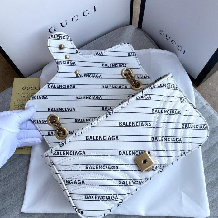 Gucci Womens Bags Shoulder Messenger Bag Luxury Brand Small GG Marmont bag with Original Box