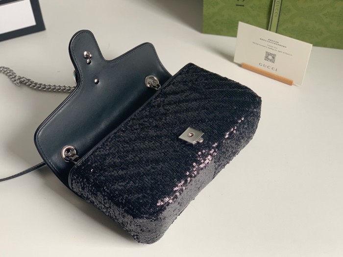 Gucci Womens Bags Shoulder Messenger Bag Luxury Brand Small GG Marmont bag with Original Box
