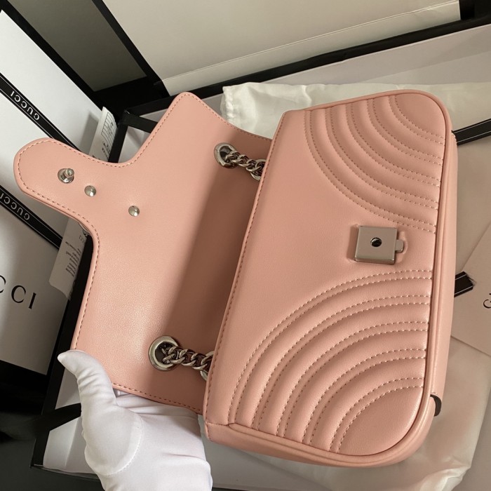 Gucci Womens Bags Shoulder Messenger Bag Luxury Brand Small GG Marmont bag with Original Box