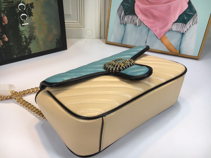 Gucci Womens Bags Shoulder Messenger Bag Luxury Brand Small GG Marmont bag with Original Box