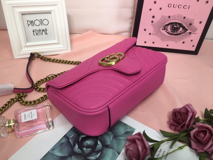 Gucci Womens Bags Shoulder Messenger Bag Luxury Brand Small GG Marmont bag with Original Box