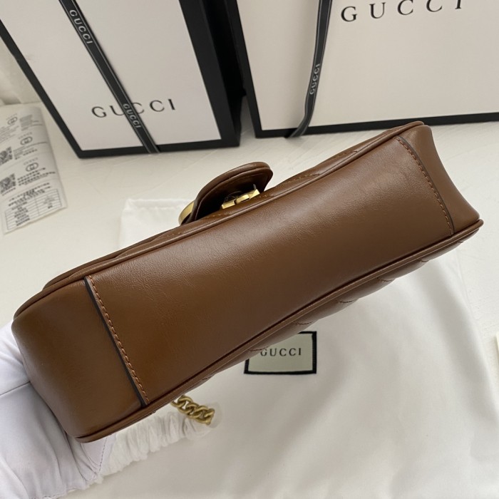 Gucci Womens Bags Shoulder Messenger Bag Luxury Brand Small GG Marmont bag with Original Box