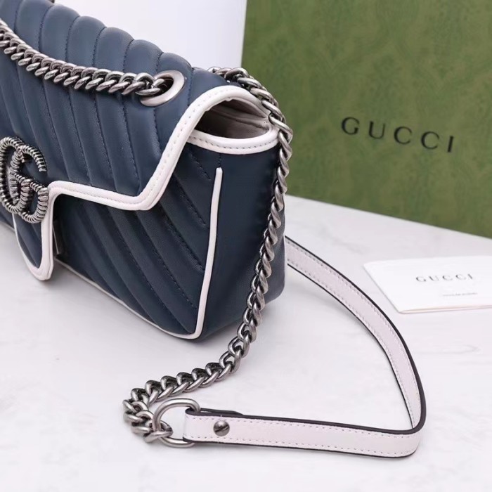 Gucci Womens Bags Shoulder Messenger Bag Luxury Brand Small GG Marmont bag with Original Box