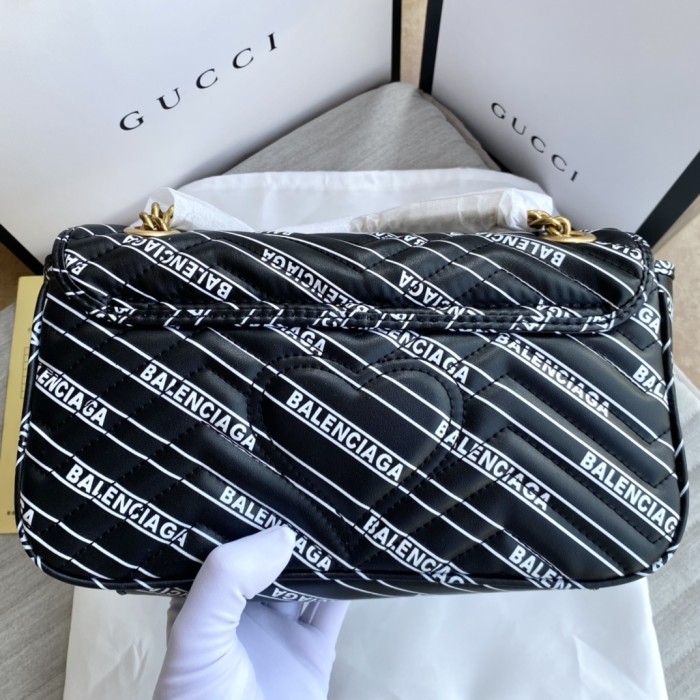Gucci Womens Bags Shoulder Messenger Bag Luxury Brand Small GG Marmont bag with Original Box