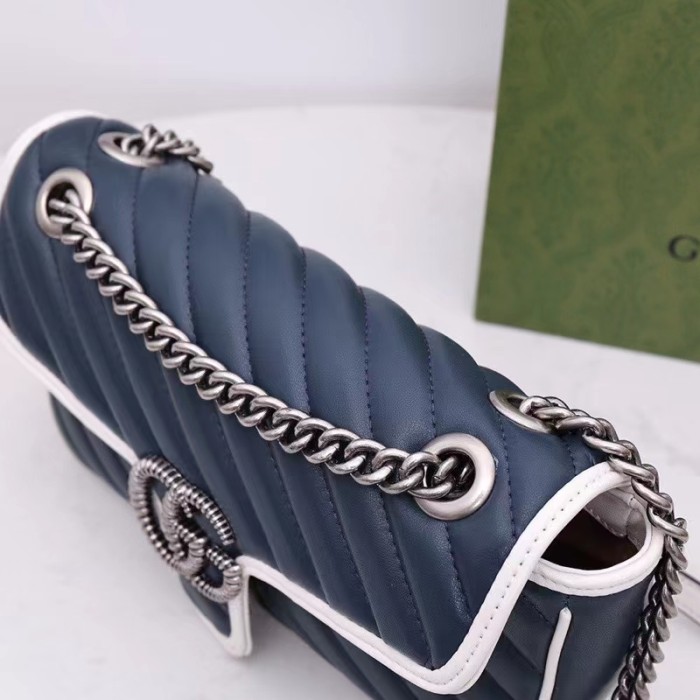 Gucci Womens Bags Shoulder Messenger Bag Luxury Brand Small GG Marmont bag with Original Box