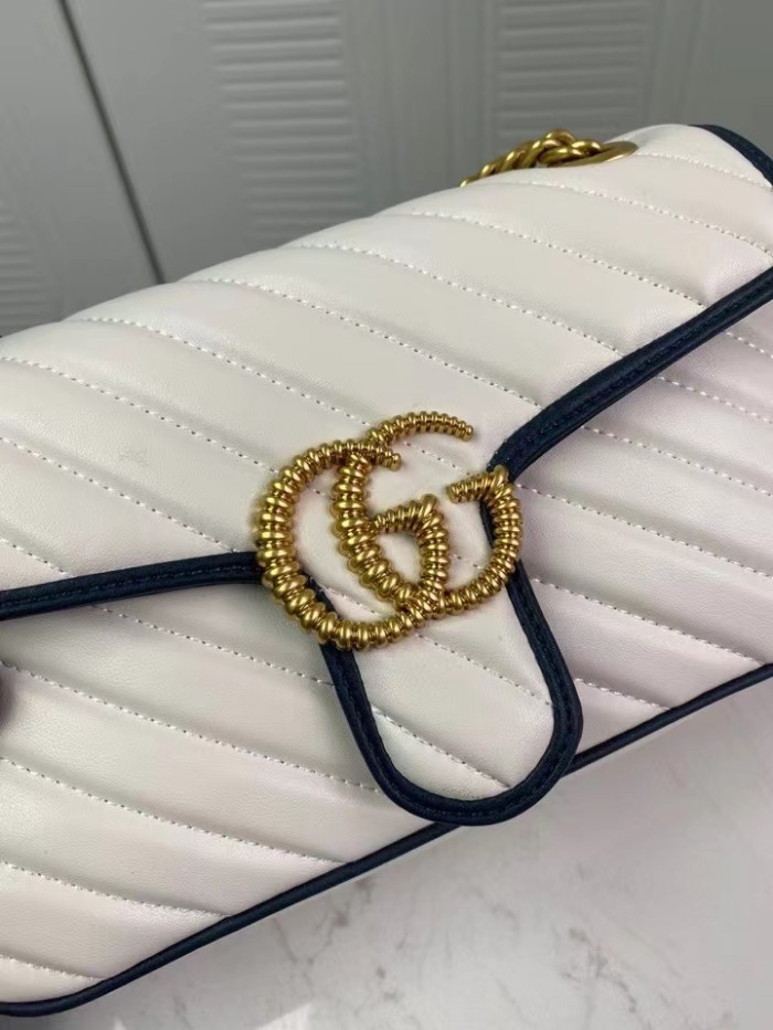 Gucci Womens Bags Shoulder Messenger Bag Luxury Brand Small GG Marmont bag with Original Box