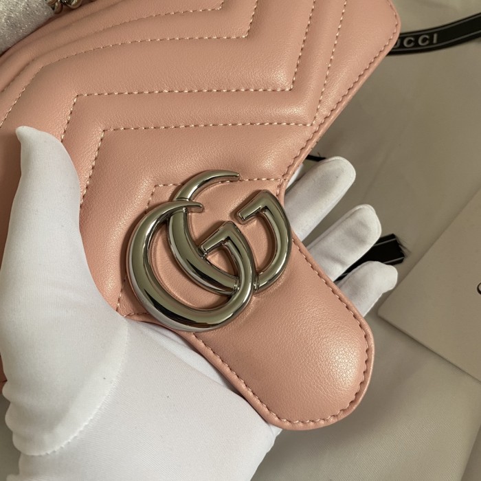 Gucci Womens Bags Shoulder Messenger Bag Luxury Brand Small GG Marmont bag with Original Box
