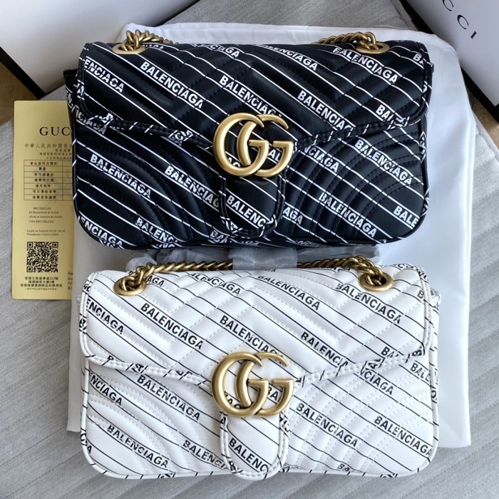 Gucci Womens Bags Shoulder Messenger Bag Luxury Brand Small GG Marmont bag with Original Box
