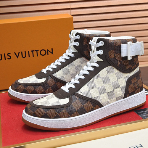 Louis Vuitton Men Shoes Sneakers Casual Luxury Brand RIVOLI SNEAKER BOOT with Original Box
