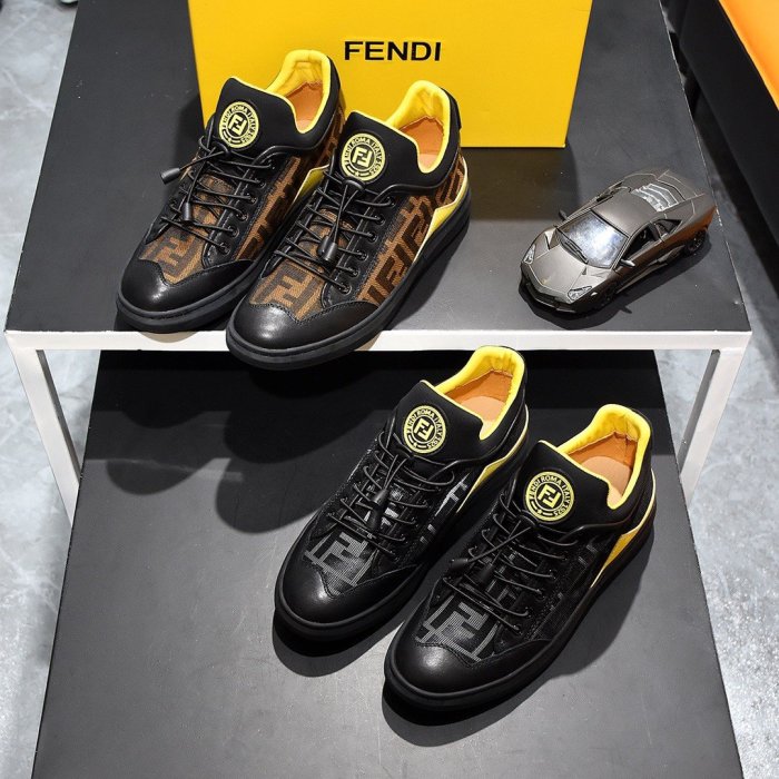 Fendi Mens Shoes Fashion Sneakers Luxury Brand Casual Shoes for Men with Original Box