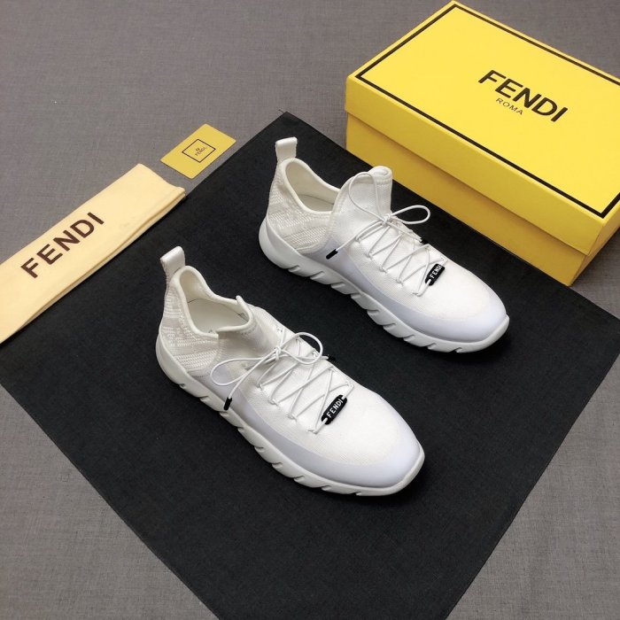 Fendi Mens Shoes Fashion Sneakers Luxury Brand Casual Shoes for Men with Original Box