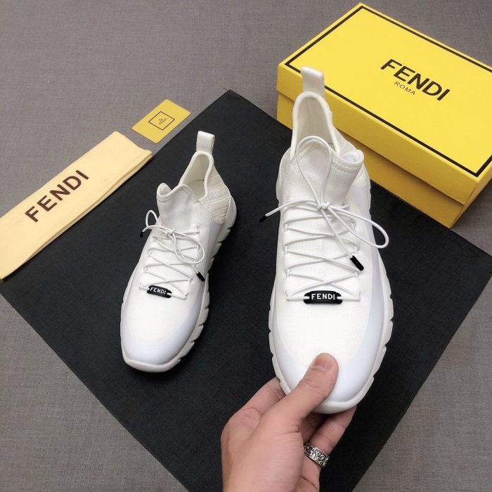 Fendi Mens Shoes Fashion Sneakers Luxury Brand Casual Shoes for Men with Original Box