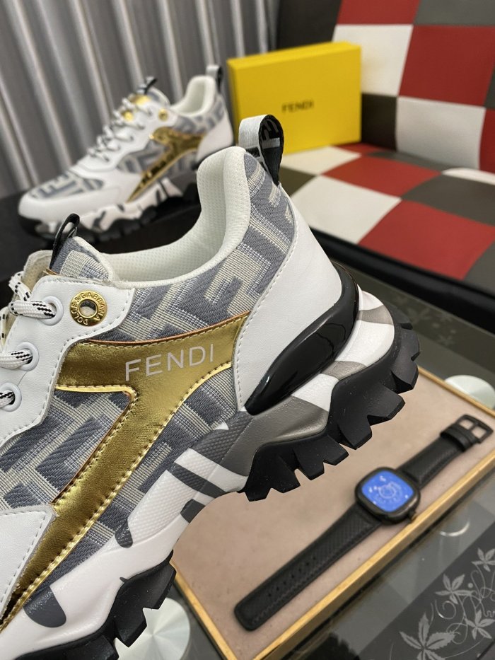 Fendi Mens Shoes Fashion Sneakers Luxury Brand Casual Shoes for Men with Original Box
