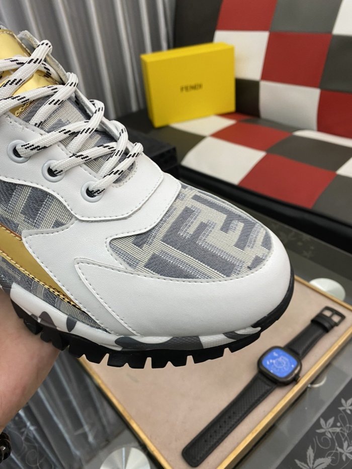 Fendi Mens Shoes Fashion Sneakers Luxury Brand Casual Shoes for Men with Original Box