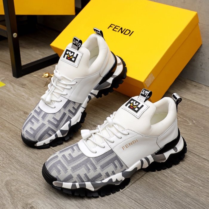 Fendi Mens Shoes Fashion Sneakers Luxury Brand Casual Shoes for Men with Original Box