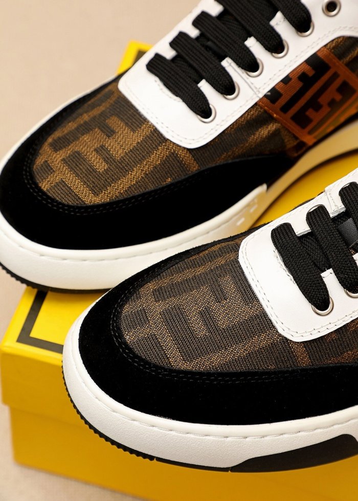 Fendi Mens Shoes Fashion Sneakers Luxury Brand Casual Shoes for Men with Original Box