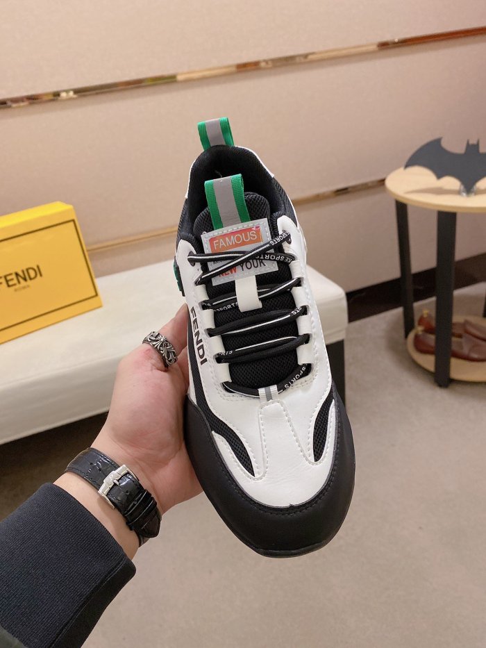 Fendi Mens Shoes Fashion Sneakers Luxury Brand Casual Shoes for Men with Original Box