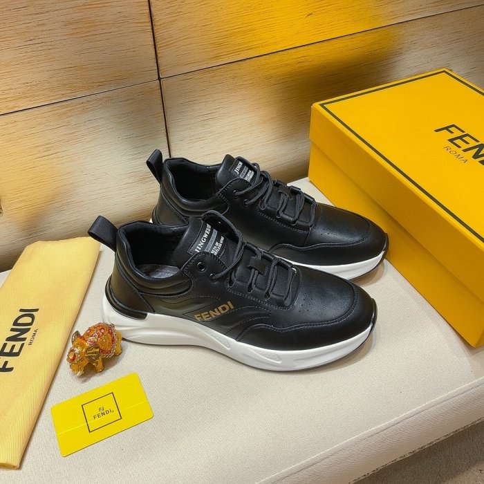 Fendi Mens Shoes Fashion Sneakers Luxury Brand Casual Shoes for Men with Original Box