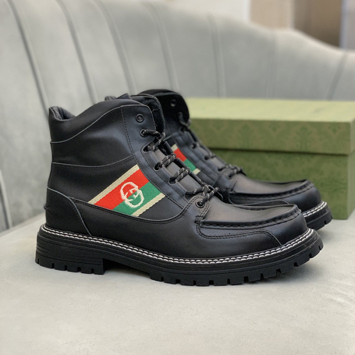 Gucci Men Shoes Ankle Boots Luxury Brand Mens Casual Fashion Shoes with Original Box