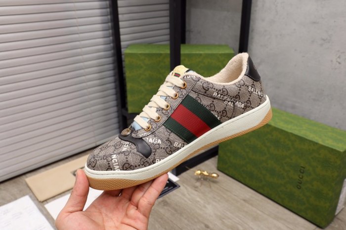 Gucci Mens Shoes Luxury Brand Men's Gucci Tennis Sneaker with Original Box