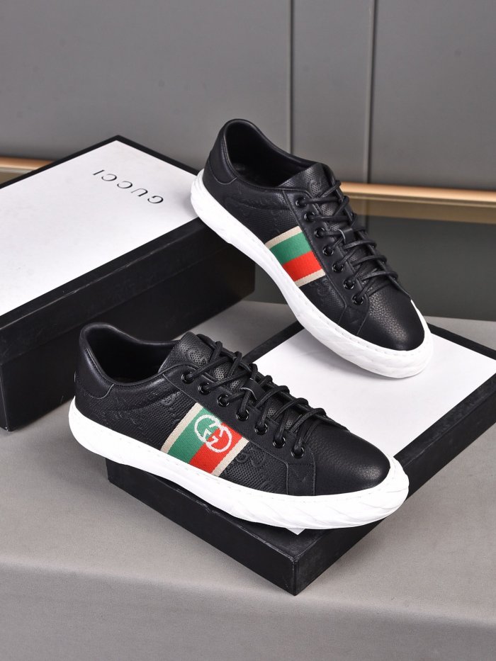 Gucci Mens Shoes Luxury Brand Men's Gucci Tennis Sneaker with Original Box