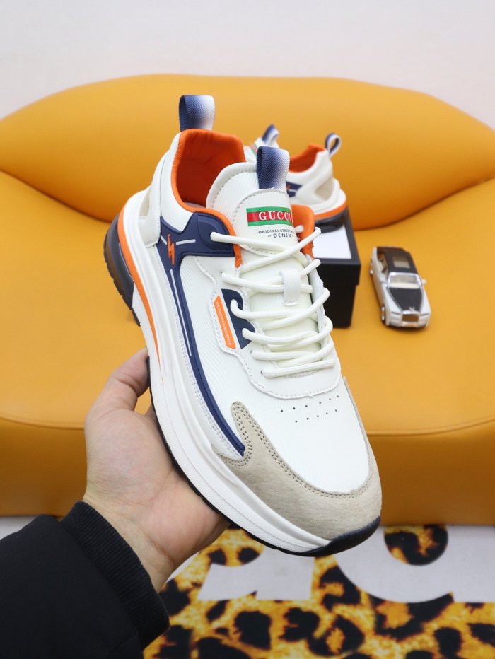 Gucci Mens Shoes Luxury Brand Men's Gucci Tennis Sneaker with Original Box